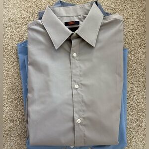 Egara Men’s Skinny Fit Solid Dress Shirt 15.5 34/35